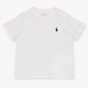 Ralph Lauren bebe Chicos Camiseta adentro Blanco