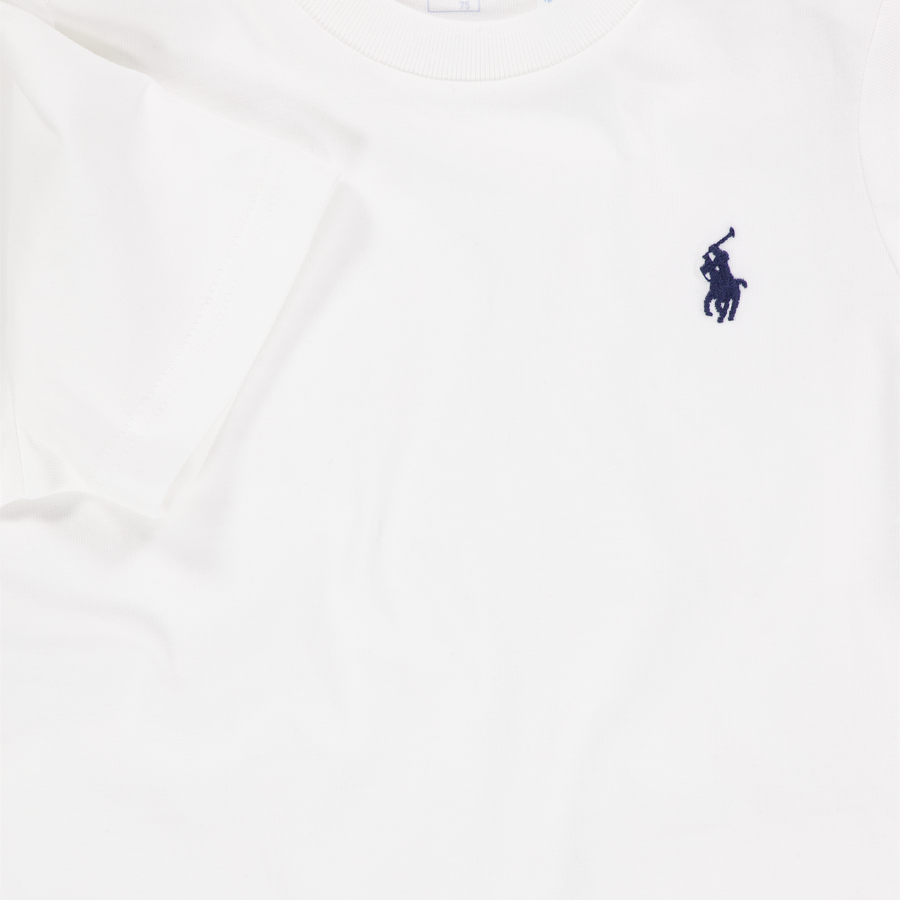 Ralph Lauren bebe Chicos Camiseta adentro Blanco