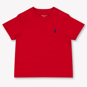 Ralph Lauren bebe Chicos Camiseta adentro Rojo
