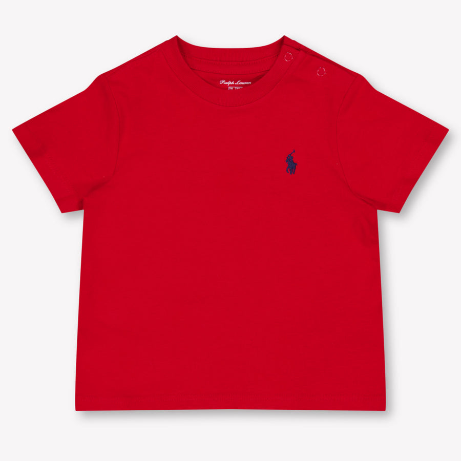 Ralph Lauren bebe Chicos Camiseta adentro Rojo