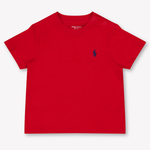 Ralph Lauren bebe Chicos Camiseta adentro Rojo