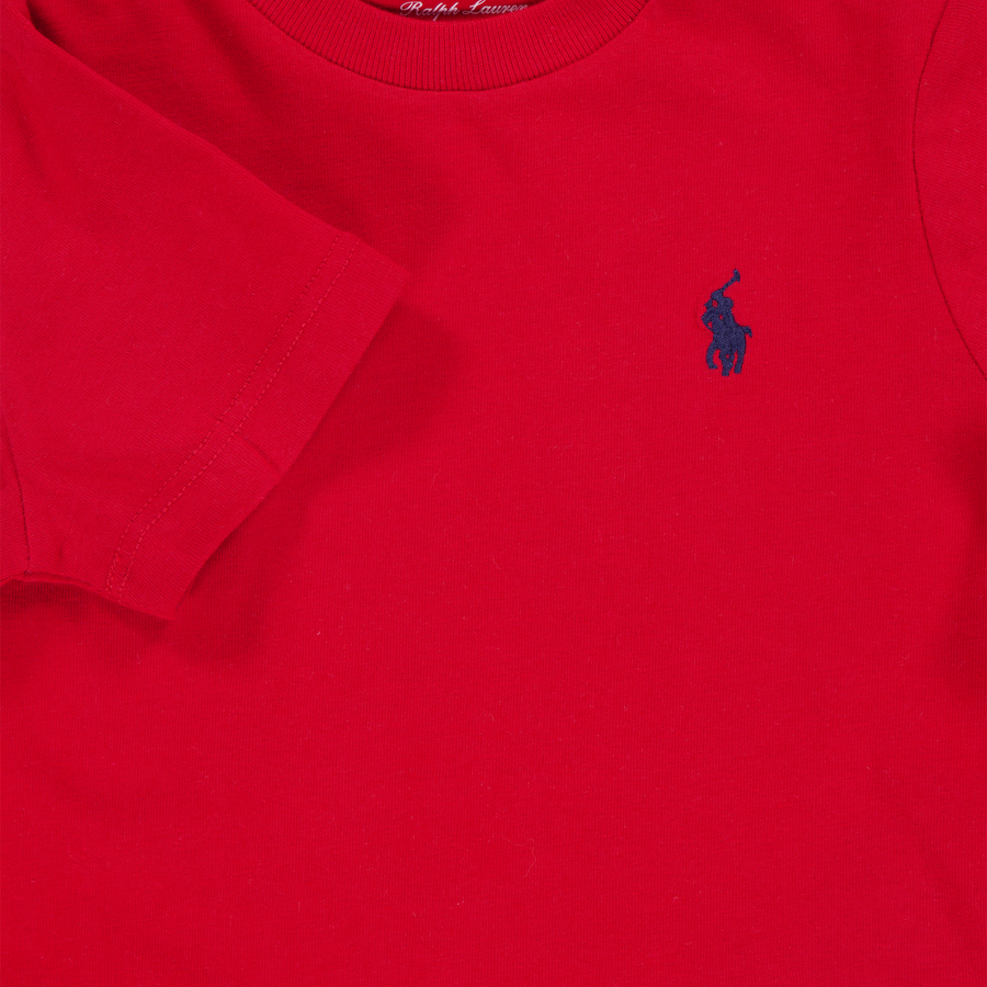 Ralph Lauren bebe Chicos Camiseta adentro Rojo