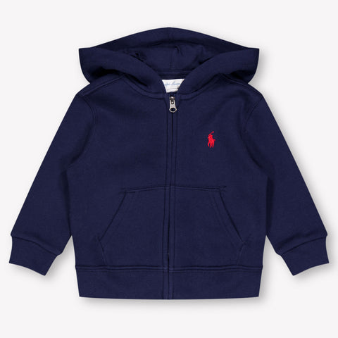 Ralph Lauren bebe Chicos Cárdigan en Navy