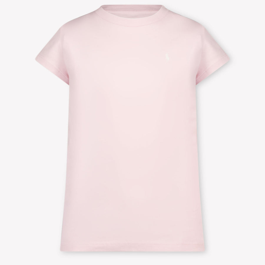 Ralph Lauren niños Chicas Camiseta adentro Rosa claro
