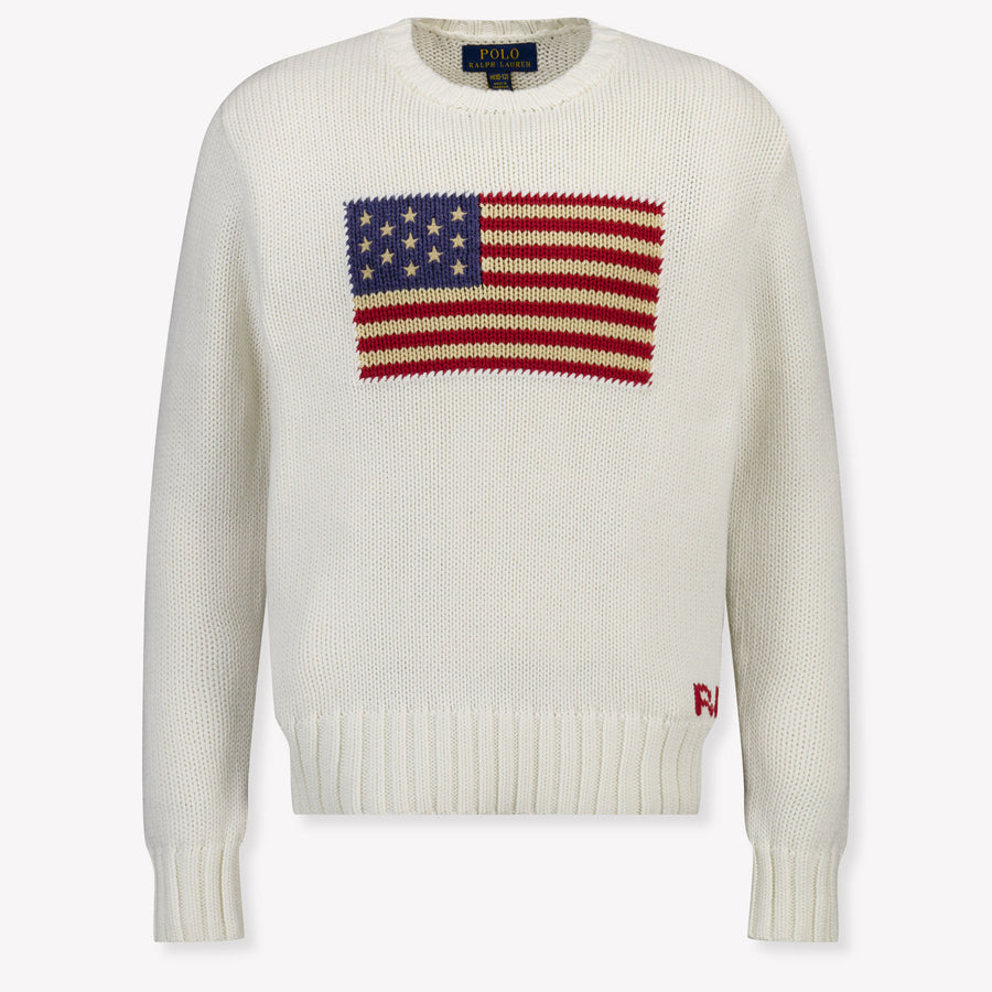 Ralph Lauren Kinder Jungen Pullover rein Weiß