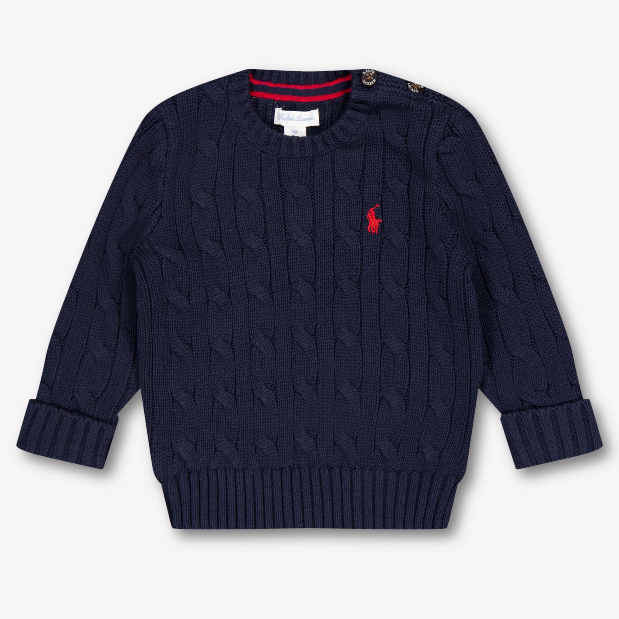Ralph Lauren bebe Chicos suéter en Navy