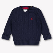 Ralph Lauren Baby Jungen Pullover rein Marineblau