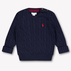 Ralph Lauren Bébé Garçons Pull en Navy
