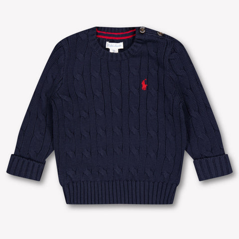 Ralph Lauren bebe Chicos suéter en Navy