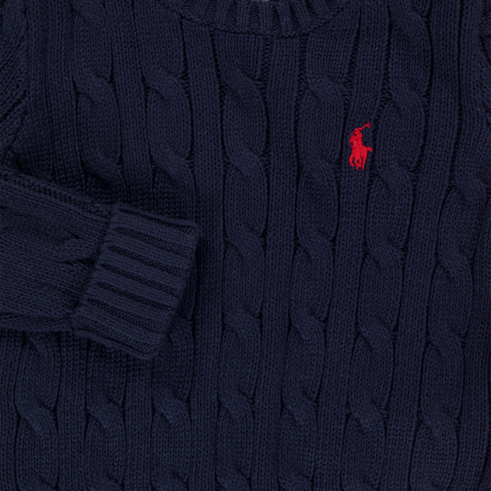 Ralph Lauren bebe Chicos suéter en Navy