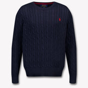 Ralph Lauren Bambini Ragazzi Maglione dentro Navy