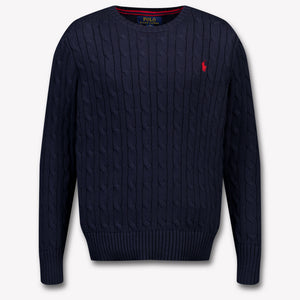 Ralph Lauren Enfants Garçons Pull en Navy