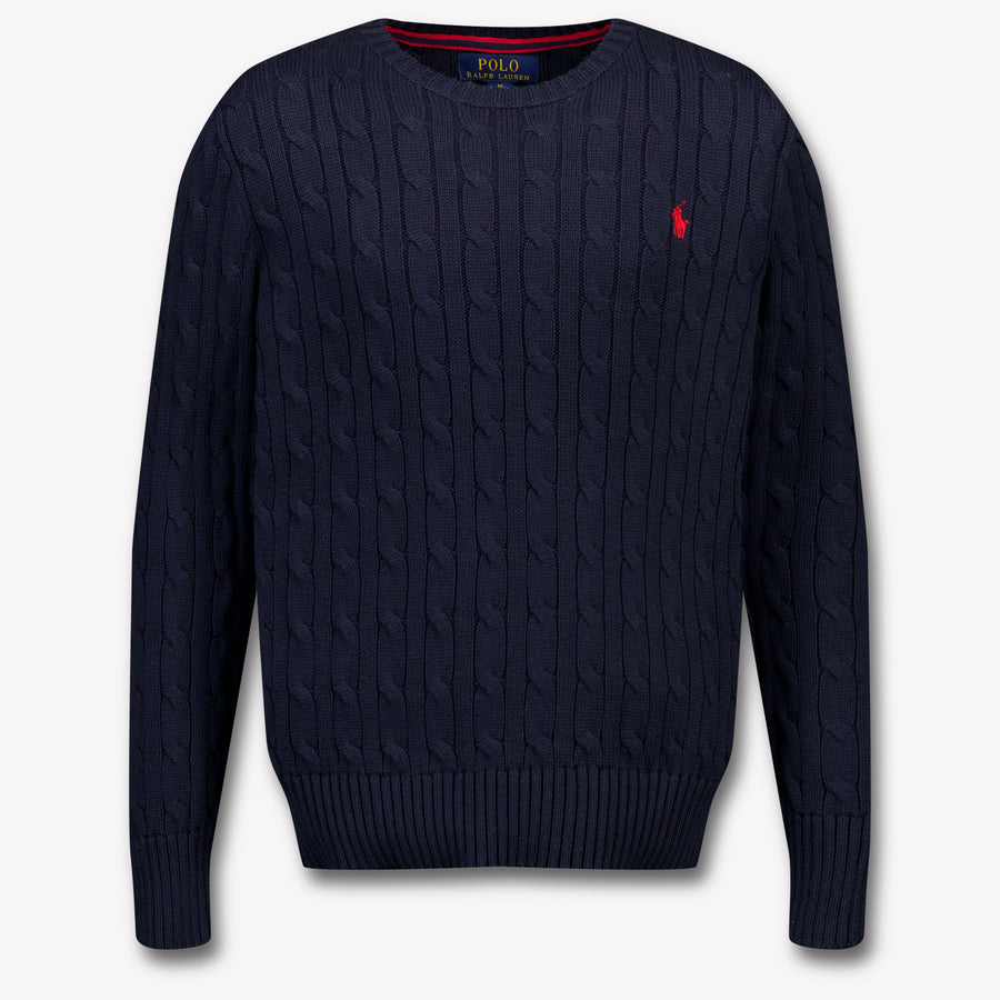 Ralph Lauren Enfants Garçons Pull en Navy