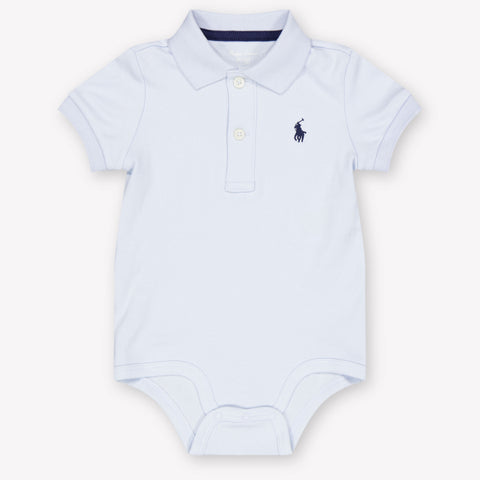 Ralph Lauren bebe Chicos mameluco en Azul Claro