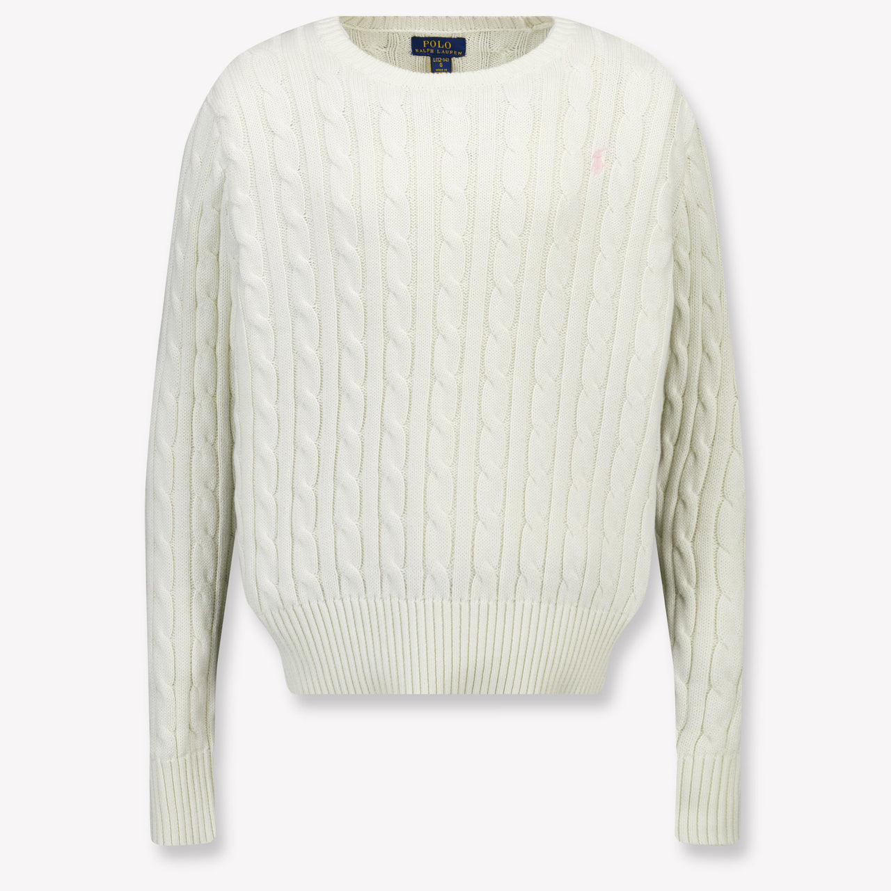 Ralph Lauren Kinder Mädchen Pullover rein Grauweiß