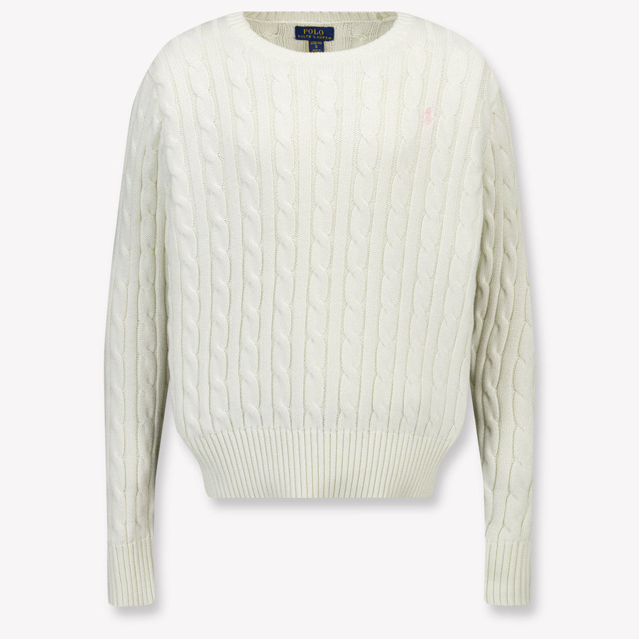 Ralph Lauren Kinder Mädchen Pullover rein Grauweiß