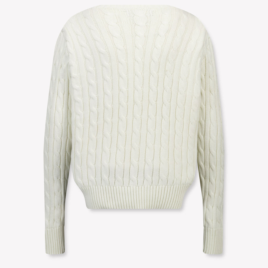 Ralph Lauren Kinder Mädchen Pullover rein Grauweiß