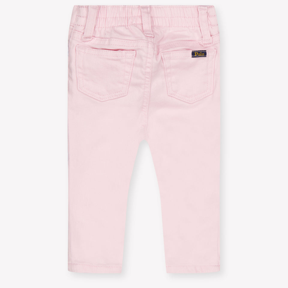 Ralph Lauren bebe Chicas Vaquero en Rosa claro