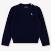 Ralph Lauren Kinder Mädchen Pullover rein Marineblau