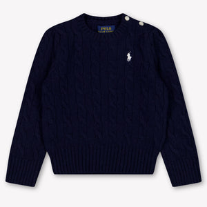 Ralph Lauren Kinder Mädchen Pullover rein Marineblau