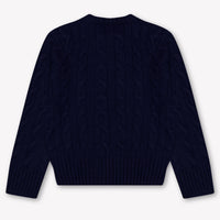 Ralph Lauren Kinder Mädchen Pullover rein Marineblau