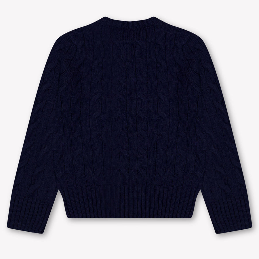 Ralph Lauren Kinder Mädchen Pullover rein Marineblau