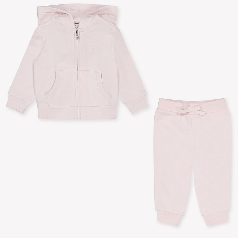 Ralph Lauren bebe Chicas Traje de jogging En Rosa claro