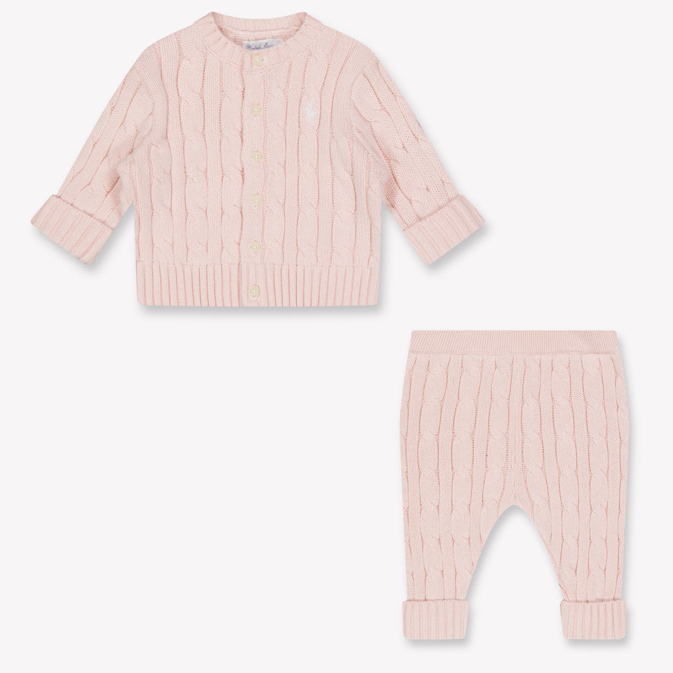 Ralph Lauren Baby-Unisex-Set Hellrosa