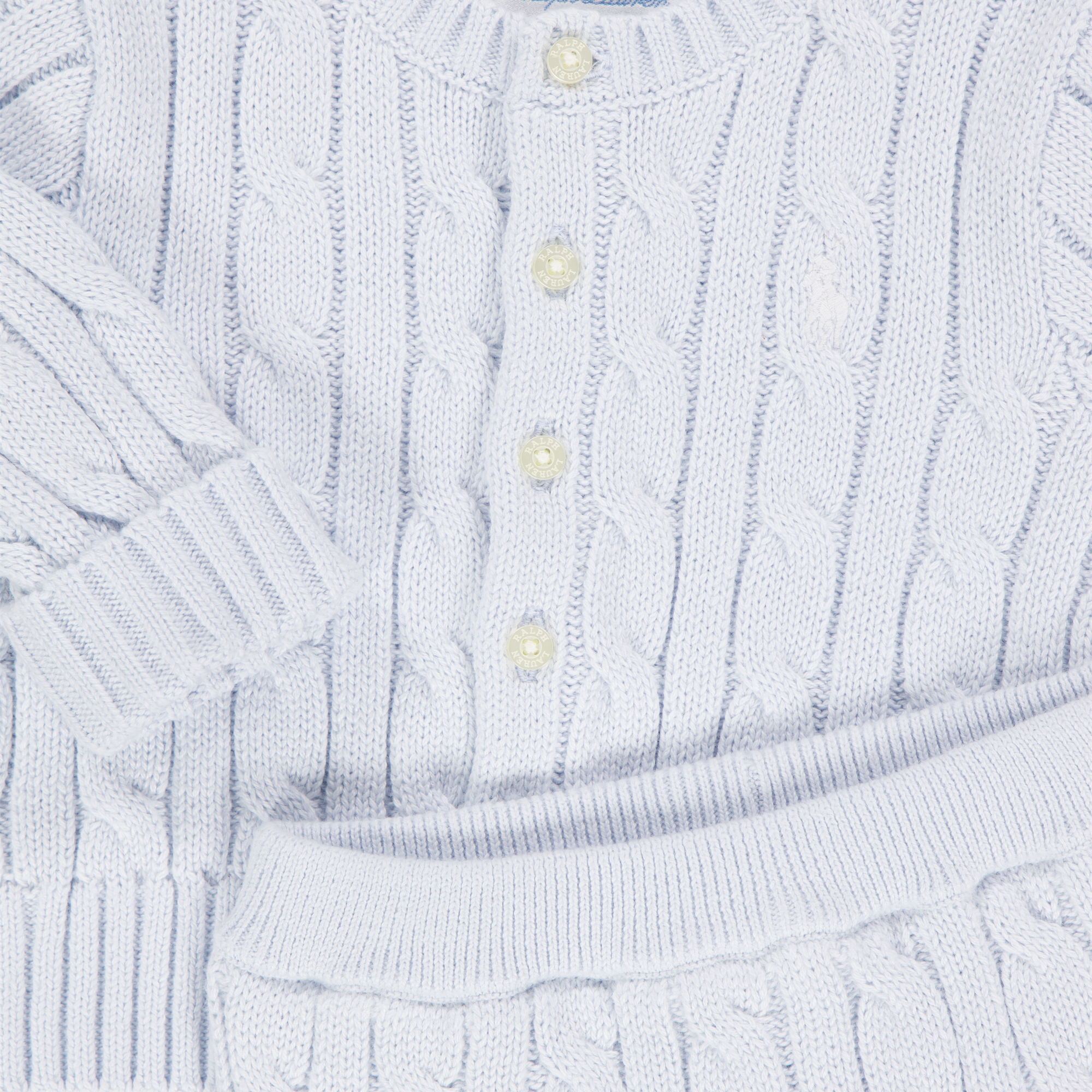 Ralph Lauren Baby Unisex Setje In Licht Blauw