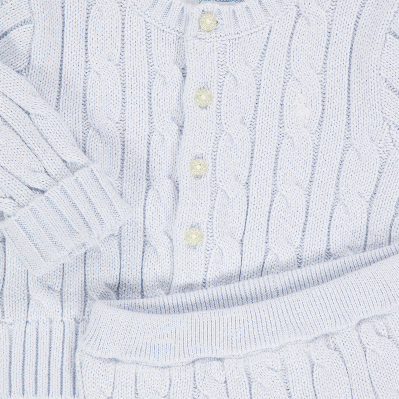 Ralph Lauren Baby Unisex Setje In Licht Blauw