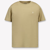 Ralph Lauren Kids Boys T-Shirt In Beige