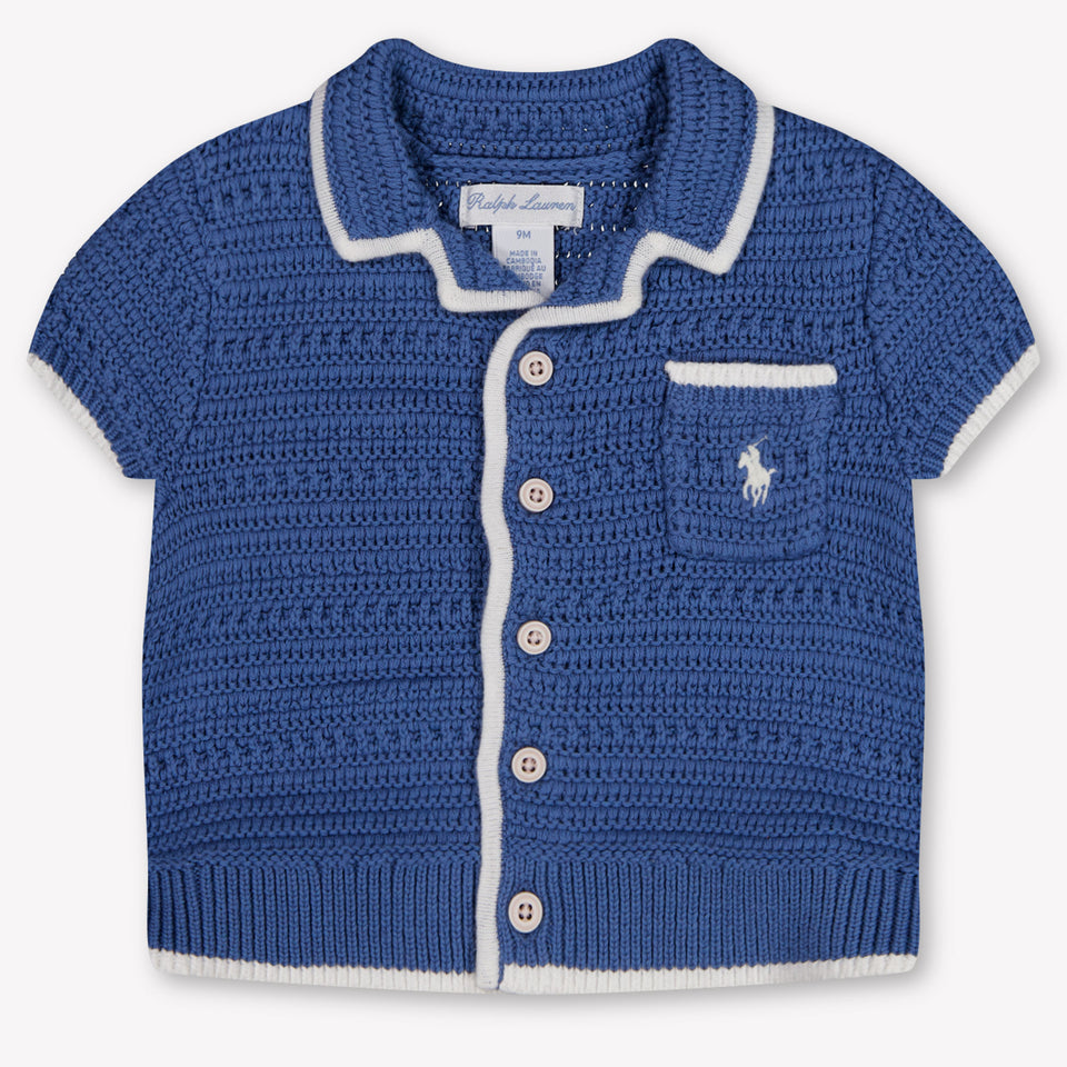 Ralph Lauren Baby Jongens Setje In Donker Blauw
