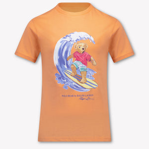 Ralph Lauren Kinder Jungen T-Shirt In Lachsfarben