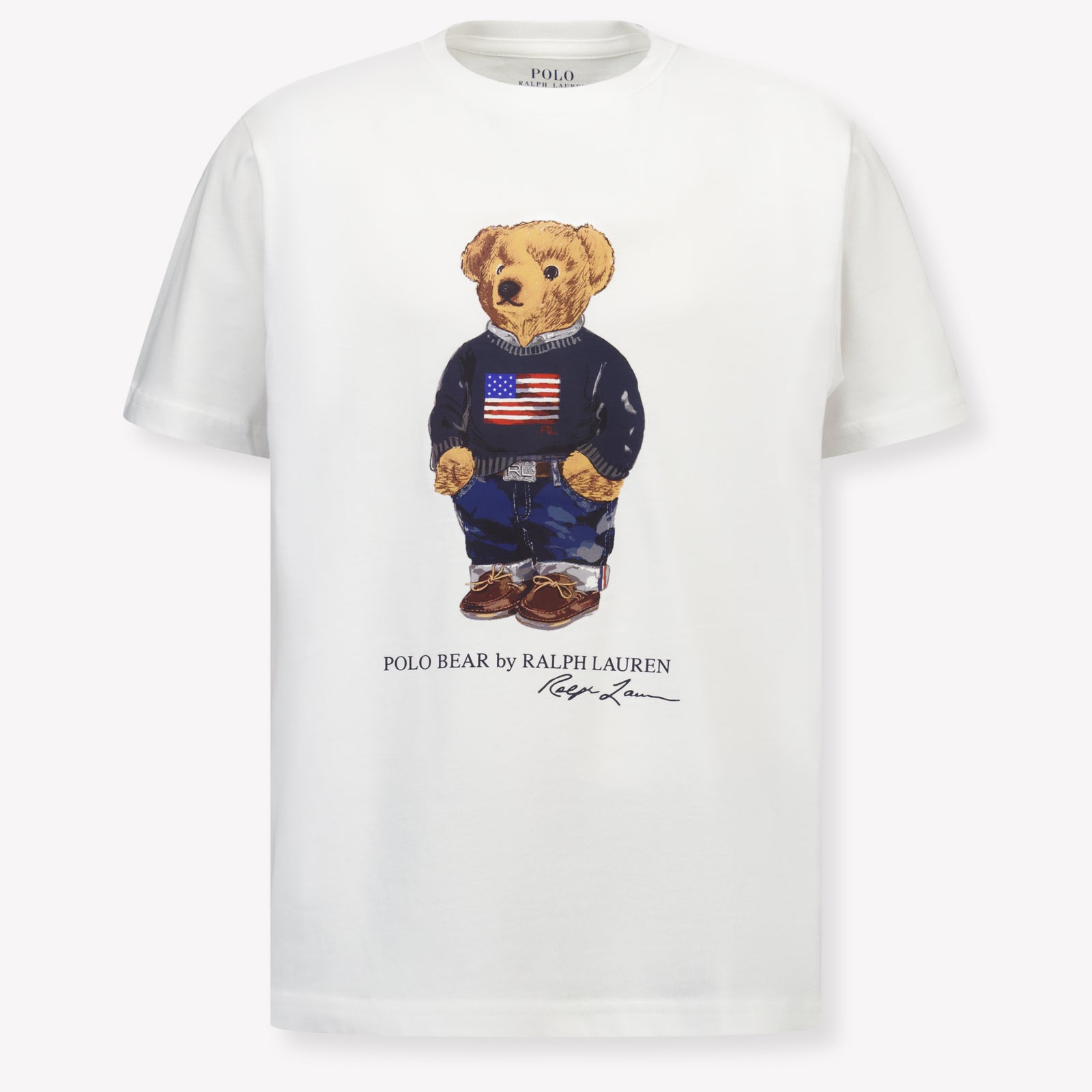 Ralph Lauren Kinder Jongens T-Shirt In Wit