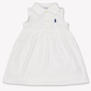 Ralph Lauren bebe Chicas Vístete Blanco