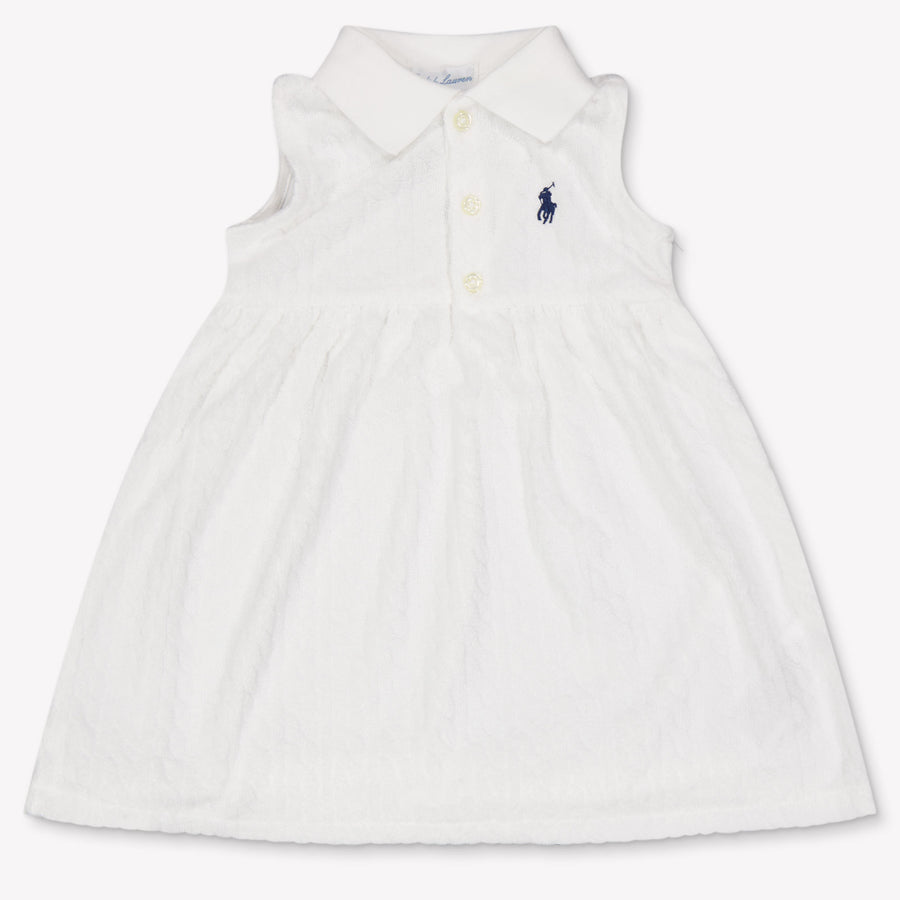 Ralph Lauren bebe Chicas Vístete Blanco