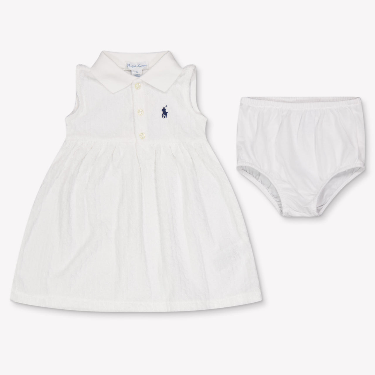 Ralph Lauren bebe Chicas Vístete Blanco