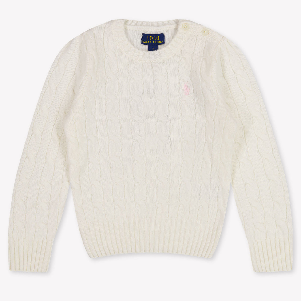 Ralph Lauren Kinder Mädchen Pullover rein Grauweiß