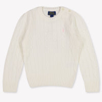 Ralph Lauren Kinder Mädchen Pullover rein Grauweiß