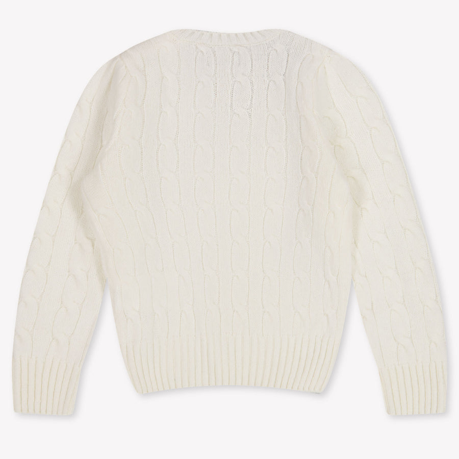 Ralph Lauren Kinder Mädchen Pullover rein Grauweiß