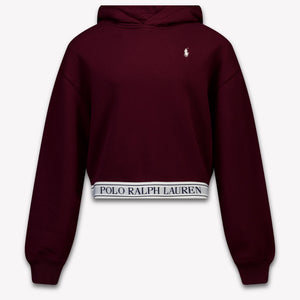 Ralph Lauren niños Chicas suéter en Burdeos