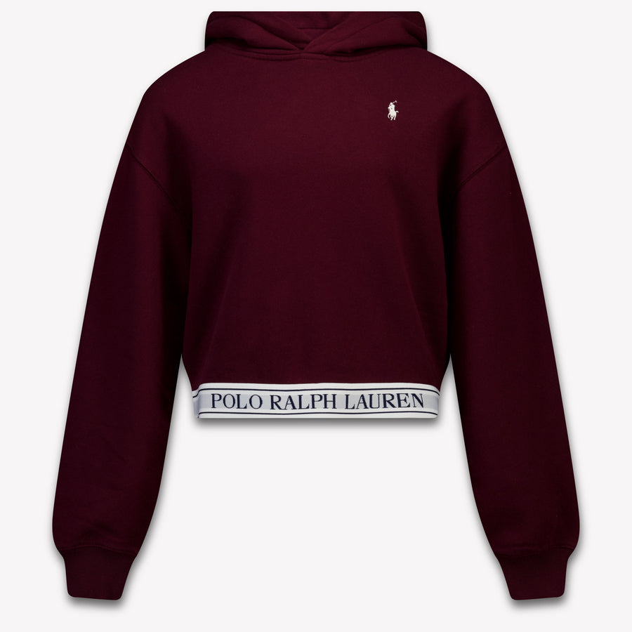 Ralph Lauren niños Chicas suéter en Burdeos
