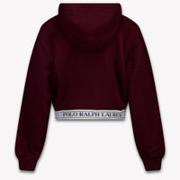 Ralph Lauren niños Chicas suéter en Burdeos