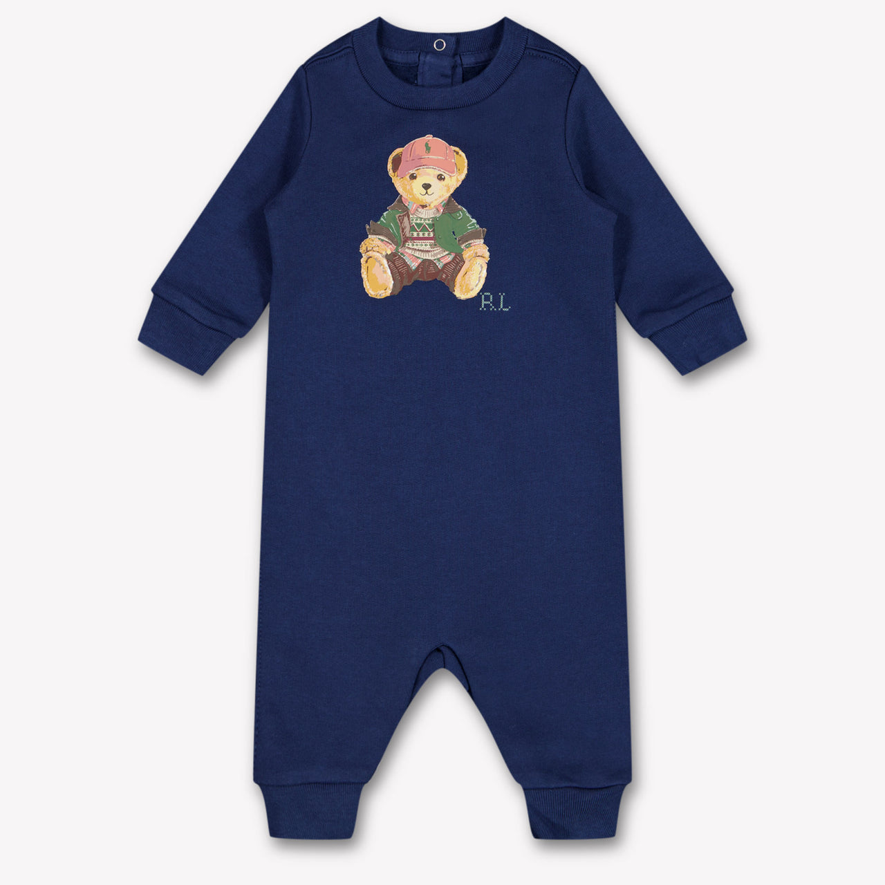 Ralph Lauren Baby Boys Playsuit In Navy