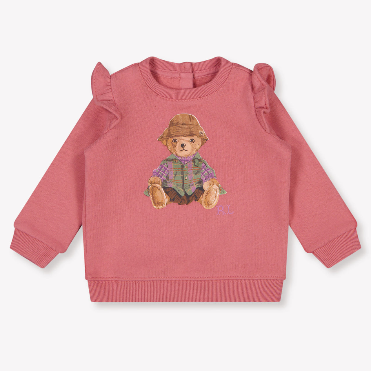 Ralph Lauren Bambino Ragazze Maglione dentro Rosa Antico