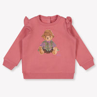 Ralph Lauren Bambino Ragazze Maglione dentro Rosa Antico