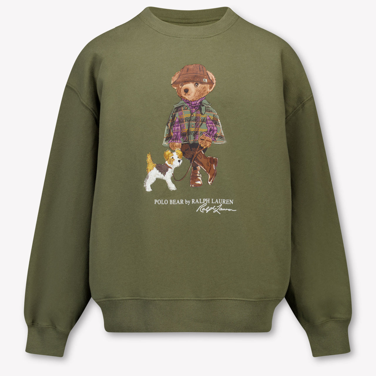 Ralph Lauren niños Chicas suéter en Verde Oliva