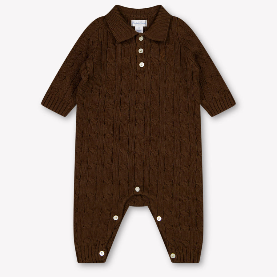 Ralph Lauren bebe Chicos Mono corto en Marrón