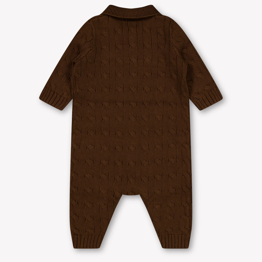 Ralph Lauren bebe Chicos Mono corto en Marrón