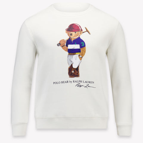 Ralph Lauren Bambini Ragazzi Maglione dentro Bianco